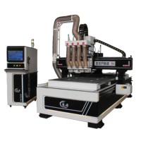 Conception de machine de routeur cnc atc bois 4 axes haute configuration pour la meilleure machine de découpe de bois à grande vitesse routeur cnc et laser 1325