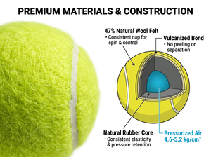 Pelotas de Pádel de Lana Duraderas de Alta Calidad Aprobadas por la <span class=keywords><strong>ITF</strong></span>, Logotipos Personalizables, Venta Directa de Fábrica, Precios Bajos, ODM/OEM - Product Image 3