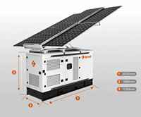 Micro-réseau hybride solaire diesel autonome 20 kW avec batterie 45 kWh, panneaux photovoltaïques 3,7 kW, déploiement automatique, 4000 cycles, IP54 pour îles, zones isolées et mines