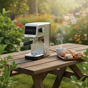 <span class=keywords><strong>Cafetera</strong></span> Espresso Semiautomática Anbolife de 20 Bares, 1400W, Termobloque, Panel Táctil, Vaporizador, Tanque de Agua de 1.2L, para Hogar y Oficina - Product Image 6