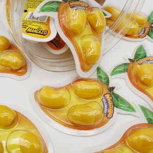 Vente directe d'usine Halal 4D mangue pelée gelée gommeuse bonbons mous bonbons - Product Image 3