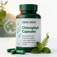 Complément de Chlorophylle, Superaliment Vert en Capsules, Détox Naturel, Nettoyage, à Base de Plantes, Bien-être Quotidien, Complément en Marque Blanche OEM