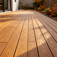Planches de terrasse en composite WPC pour extérieur, effet bois 3D, imperméables, résistantes à l'usure, antidérapantes, pour piscine