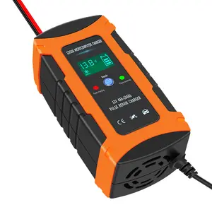 12V 10A Auto Fast Smart Lead-acid GEL Battery Charger For Car Motorcycle LCD display