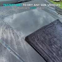 Serviettes de lavage de voiture durables, résistantes aux rayures, à séchage rapide, tissées, écologiques, avec serviette de séchage en microfibre personnalisée