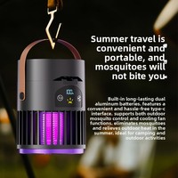 Ventilateur de camping 2-en-1 avec lampe anti-moustiques, piège à insectes portable pour le camping en plein air et l'usage domestique