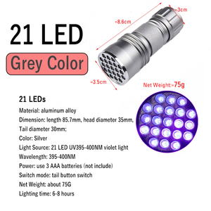 Lampe de pêche à UV pour la pêche, outil de fixation de la mouche, époxy, 9/21 led - Product Image 3