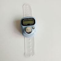 Compteur numérique à boucle réglable pour les nécessités quotidiennes domestiques, style bague, mini compteur à bouton-poussoir LED pour doigt