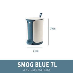 Haogle Gentleman Seau de toilette <span class=keywords><strong>lent</strong></span> Poubelle étanche pour salle de bain avec pédale pour usage domestique dans le salon et les toilettes - Product Image 5