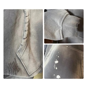 TKAN255D T-shirt Homme Oversize Décontracté Personnalisé Brodé et Sérigraphié Haute Qualité 100% Coton Épais 430G Vintage Acid Wash - Product Image 3