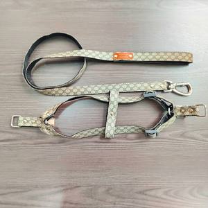 Personalizado Personalizado Moda Respirável Designer Couro Dog Harness Luxo Dog Harness Pet Coleiras Trelas Arnês para Cão - Product Image 5