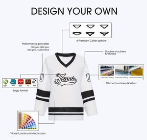 कस्टम प्रो हॉकी जर्सी स्माइल हेवीवेट सामग्री लुगनीय जाल सिलाई का लोगो आइस हॉकी वर्दी थोक ओएम गंध फैक्टरी - Product Image 6