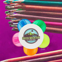 Lot de stylos surligneurs fluorescents multicolores 5-en-1 en forme de fleur avec pointe biseautée à impression UV pour cadeaux promotionnels