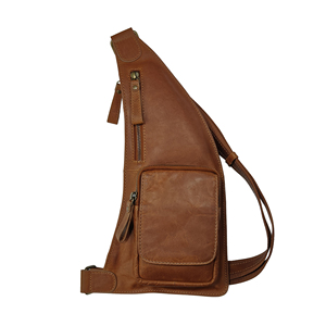 High Quality Genuine Leather <b>Triangle</b> Crossbody Bag Anti-Theft Waterproof Zipper Closure Modern Functional Design Available Bulk - Product Image 5