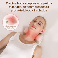 Phenitech Civière chauffante pour le cou avec taie d'oreiller de thérapie magnétique Oreillers relaxants pour le cou et les épaules Dispositif de traction cervicale