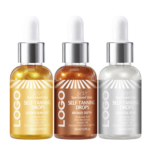 Gotas Bronceadoras Herbales Personalizadas Transfronterizas con Aloe Vera y Vitaminas C y E, <span class=keywords><strong>Autobronceador</strong></span> sin Sol con SPF 1-10, Hidratante - Product Image 1