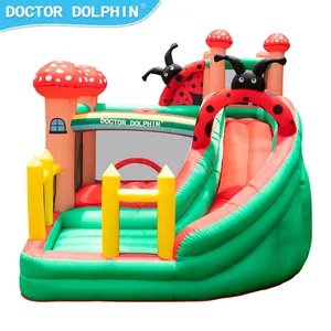 New Fashion надувной батут Doctor Dolphin в форме насекомых и грибов, замок с горкой и шариковым бассейном, производитель в Китае