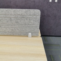 Écran de confidentialité de bureau acoustique moderne en feutre PET double couche, cloison pliable pour bureaux haut de gamme, entrepôts et utilisation extérieure