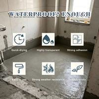 Peinture acrylique liquide LOUISLONG imperméable pour intérieur, revêtement antidérapant résistant à l'usure pour garage, atelier, sous-sol (application au pinceau)