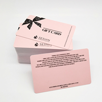 Carte-cadeau PVC personnalisée pour salon de manucure avec enveloppe