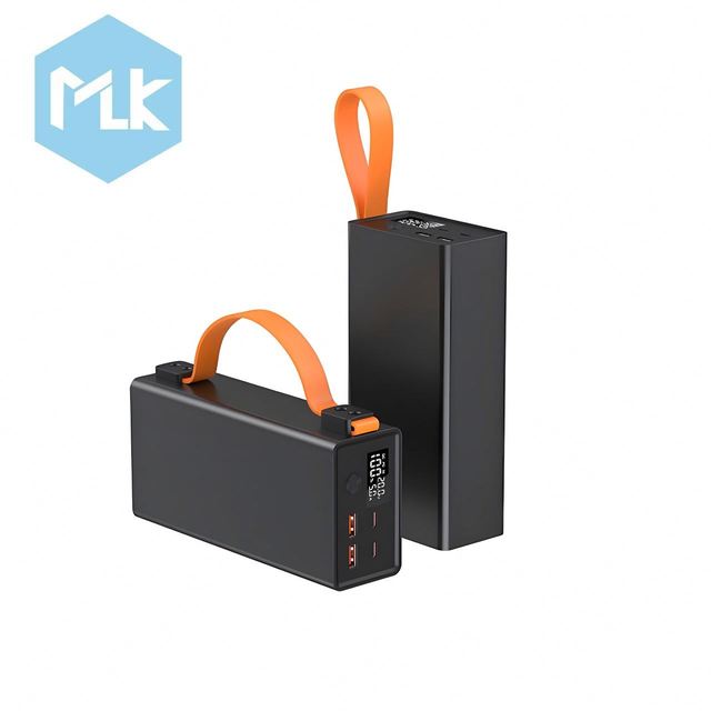 MLK PD100W Fast Charging 60000mAh Portable Power Bank with Hanging Rope for Outdoor Camping and Light Energy Storage
