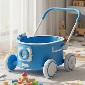 Multifunctional Baby Walker Children Storage Early Learning Role Play Shopping Cart Toy Educational Trolley PP Toys for <strong>Kids</strong> - Product Image 6
