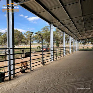 Nouveau chapiteau d'écurie de cheval extérieur tente ferme cheval <span class=keywords><strong>granges</strong></span> bâtiment pour équitation équestre Preb équitation écurie champ couvert - Product Image 6