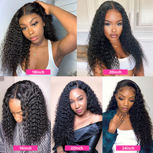 Perruques Lace Front Wigs bouclées 13x4, perruques Lace Frontal wig bon marché pour femmes noires, perruques Lace Closure wig sans colle bon marché - Product Image 6