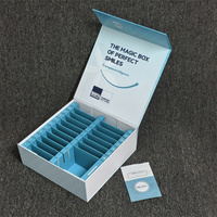 Boîte en carton personnalisée à fermeture magnétique pour aligneurs transparents, kit d'étui orthodontique imprimé, emballage à fermeture magnétique