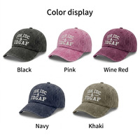 Casquette de baseball unisexe délavée style vintage, 6 panneaux, réglable, personnalisable avec logo OEM, vente en gros