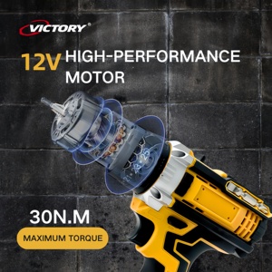 Đa chức năng 12V Lithium hộ gia đình khoan thiết lập với tác động, không dây công cụ điện với hai điện và một sạc công cụ - Product Image 5