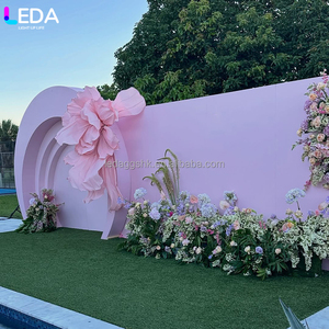 Decoración de Boda LEDA, Flor Acrílica Colgante Grande, Fondo Rosa para Exteriores, Gran Venta - Product Image 2