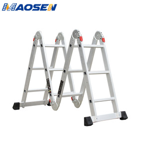 <span class=keywords><strong>Échelle</strong></span> de transformateur multifonctionnelle, en alliage d'aluminium, <span class=keywords><strong>avec</strong></span> <span class=keywords><strong>plateforme</strong></span> de travail, 1 pièce - Product Image 3