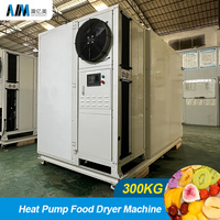 Déshydrateur alimentaire industriel automatique AIM 304 en acier inoxydable à pompe à chaleur, grande capacité 200 kg, pour viande, légumes et fruits