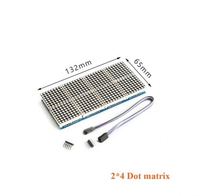 MAX7219 Módulo de Pantalla LED de Matriz de Puntos, Placa de Control de Microcontrolador de Tubo Digital, Kit DIY, Oferta Caliente, 8x8, 4/2 en Uno