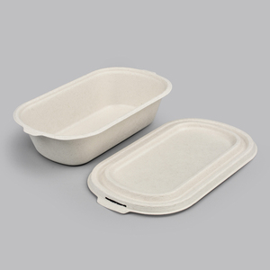 Di alta qualità Eco Friendly biodegradabile usa e getta piccola polpa rotonda da asporto bagassa 24 32 oz ciotola per confezionamento di alimenti per insalata - Product Image 5
