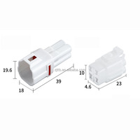 Conector de 4 Polos Macho y Hembra 6188-0004 6180-4771 DJ7043-2-11/21, Arnés de Luz Diurna LED para Automóvil