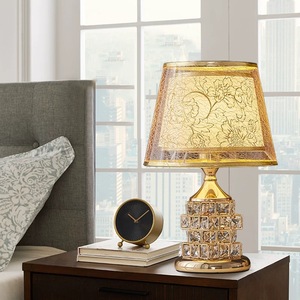 Lámpara de Mesa de Cristal E27 LED con Luz Cálida, Lámpara de Noche para Dormitorio, Cuidado de la Vista, Diseño Moderno y Minimalista - Product Image 2