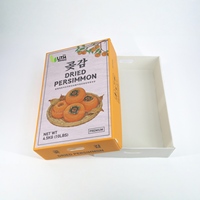 Boîte étanche en carton creux de qualité alimentaire écologique pour kakis séchés, recyclable, légère et empilable, pour les courses du Nouvel An chinois