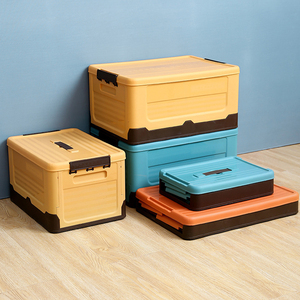 Foldable Storage Box Clothes Plastic Tool Box Trunk Car Outdoor Travel Organizer Storage Boxes and Bins With Lid