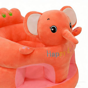 Asiento de aprendizaje para bebés con diseño de elefante personalizado, sofá de peluche para bebés con forma de elefante, silla de apoyo para sentarse para bebés, asiento de peluche para bebés con forma de elefante - Product Image 5