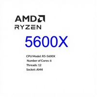 Processeur de bureau AMD Ryzen 5-5600X 4G Blank Die Core 6 Socket AM4