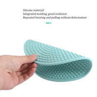 Tapis en silicone Dessous de verre Matériau de qualité alimentaire Napperon Tapis de table antidérapant Accessoires de cuisine Gadgets Tapis de tasse ronde