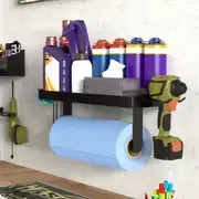 Heavy Duty kim loại giữ giấy cuộn, treo tường khoan giữ mô với <span class=keywords><strong>4</strong></span> có thể tháo rời Hooks cho một tay giấy rách - Product Image 2