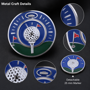 Marcador Magnético de Pelotas de Golf OEM con Forma Personalizada, Diseño de Doble Cara y Marcador Removible de 25 mm para Eventos de Golf - Product Image 4
