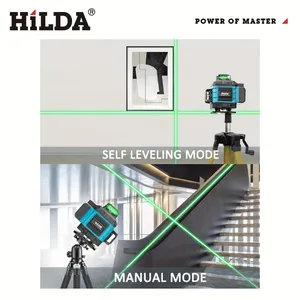 Công cụ đường chéo màu xanh lá cây tự ngang 16 dòng <span class=keywords><strong>laser</strong></span> 4x360 ° phù hợp để xây dựng với đế nâng và vỏ di động - Product Image 3