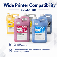 Encre Solvant CMYK LC LM Compatible pour Têtes d'Impression SK4 SPT510 1020, Encre d'Impression pour Toile de Boîte Lumineuse Extérieure, Personnalisation OEM Disponible