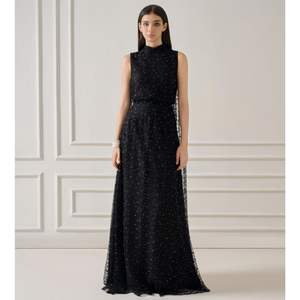 Ropa de mujer, vestido elegante de moda para mujer, bufanda con efecto de encaje ZUKA, VESTIDO LARGO adjunto, Panel trasero largo, ropa de moda para mujer - Product Image 1