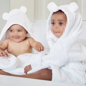 <span class=keywords><strong>Accappatoio</strong></span> per Bambini a Forma di Orso con Cappuccio in <span class=keywords><strong>Cotone</strong></span> 100% Organico - Product Image 5