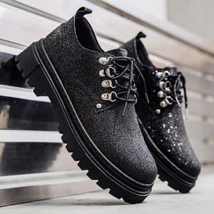 Chaussures en cuir scintillantes pour hommes, nouvelle collection printemps-automne 2026, résistantes <span class=keywords><strong>à</strong></span> l'usure, <span class=keywords><strong>à</strong></span> semelle épaisse, style britannique - Product Image 3